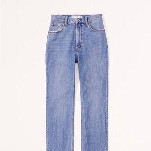 Abercrombie & Fitch Ankle Straight Ultra High Rise Jean